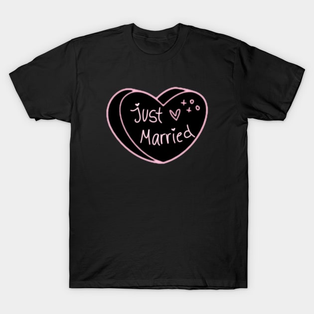 Just Married T-Shirt by ROLLIE MC SCROLLIE